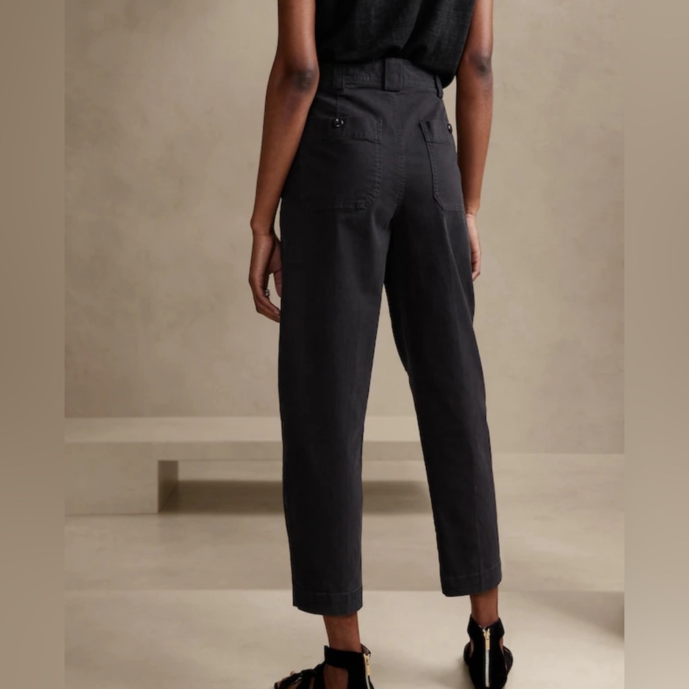 Banana Republic Barrel Pant, 0 Petite, Black